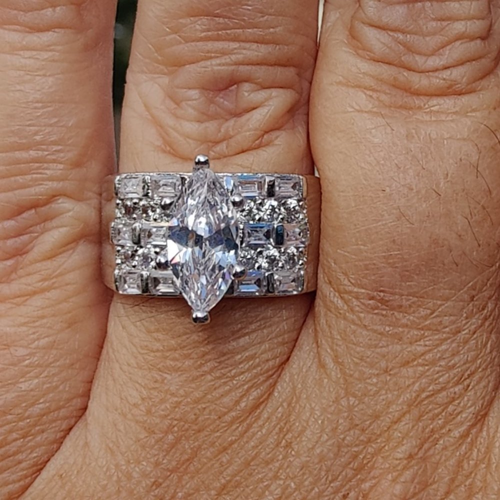 White Sapphire Ring